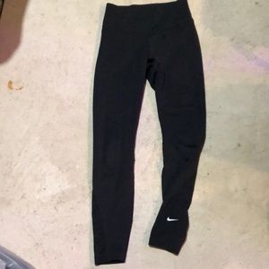 Nike leggings dri fit with mesh logo